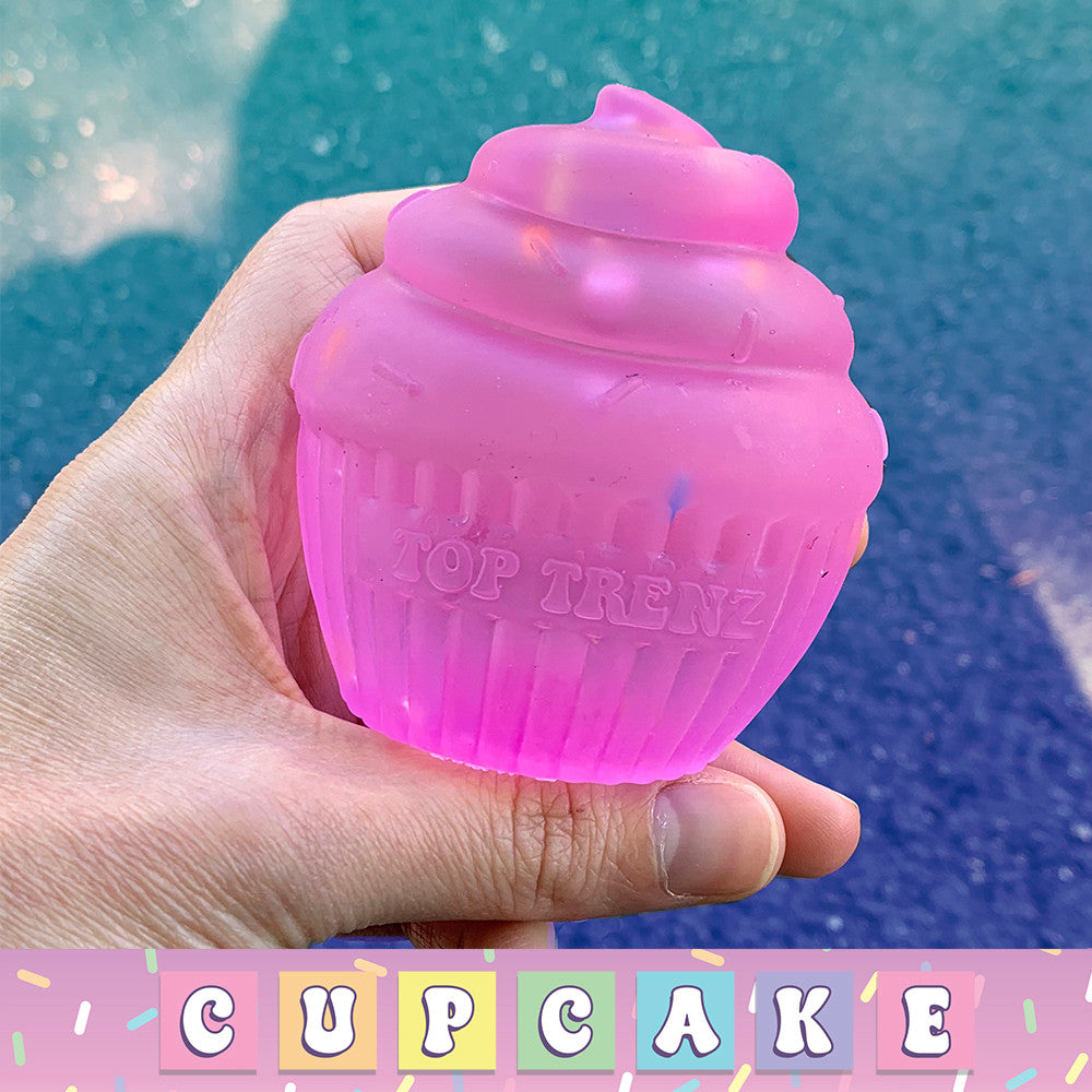 Adorable Sprinkle Cupcake Sugar Squisher Toy - Stress Relief & Sensory Fun / Top Trenz Online Shop