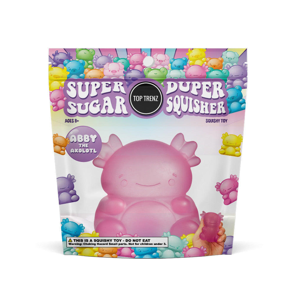 Axolotl Squishy Stress Ball Fidget Toy - Sugar Squisher / Top Trenz Sale
