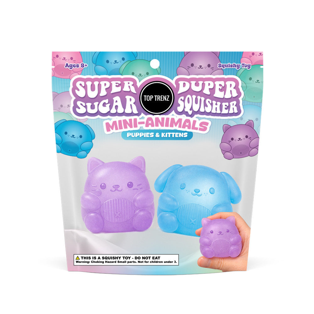 Mini Sugar Squishy 2-Pack - Puppies & Kittens - Super Duper Sugar Squishers / Top Trenz Sale