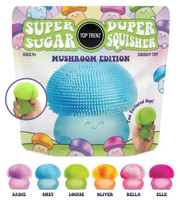Mushroom Stress Ball Fidget Toy - Non-Toxic - Sugar Squisher / Top Trenz Online Shop