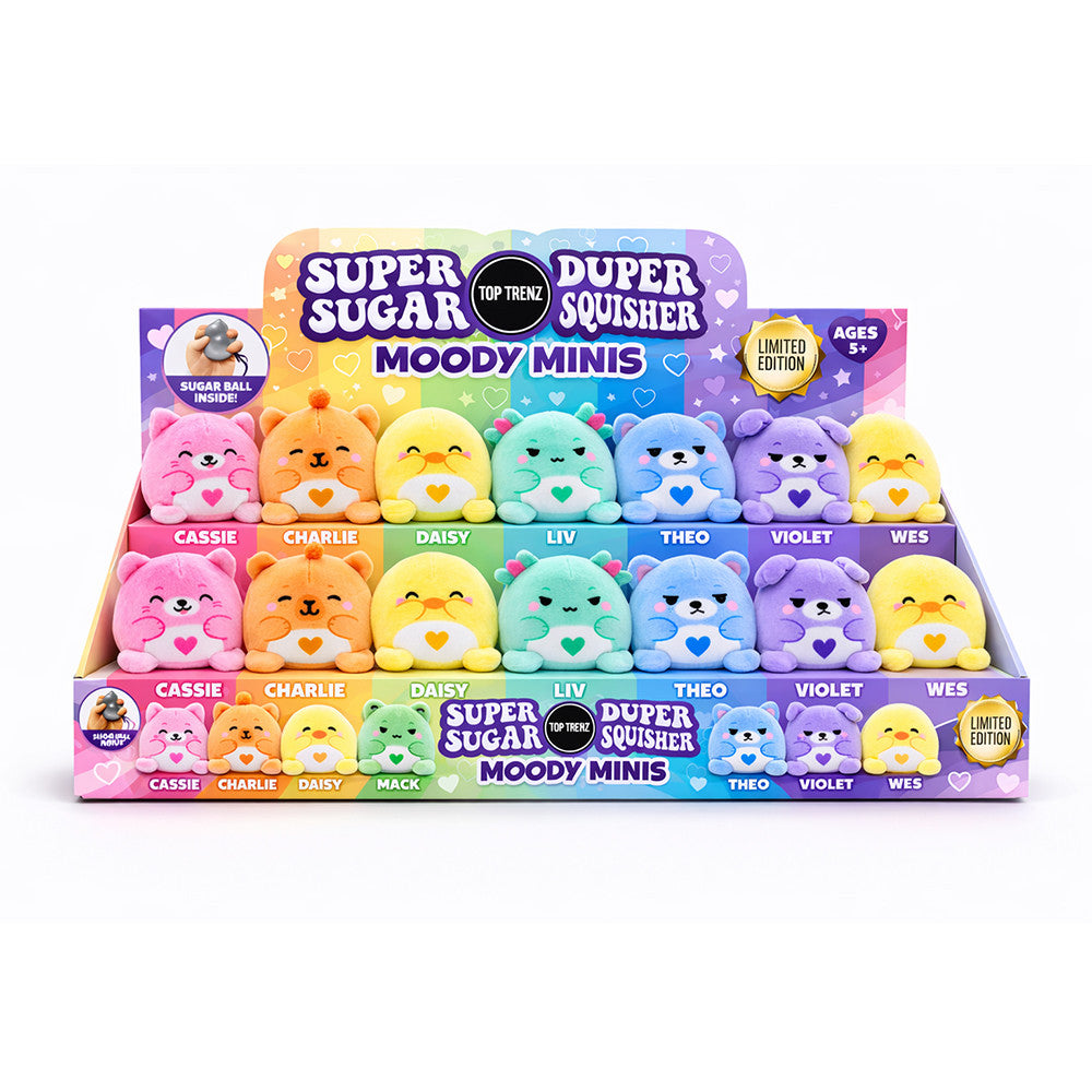 Plush Moody Minis  - Mini Sensory Plush Squishy Toy / Top Trenz Sale