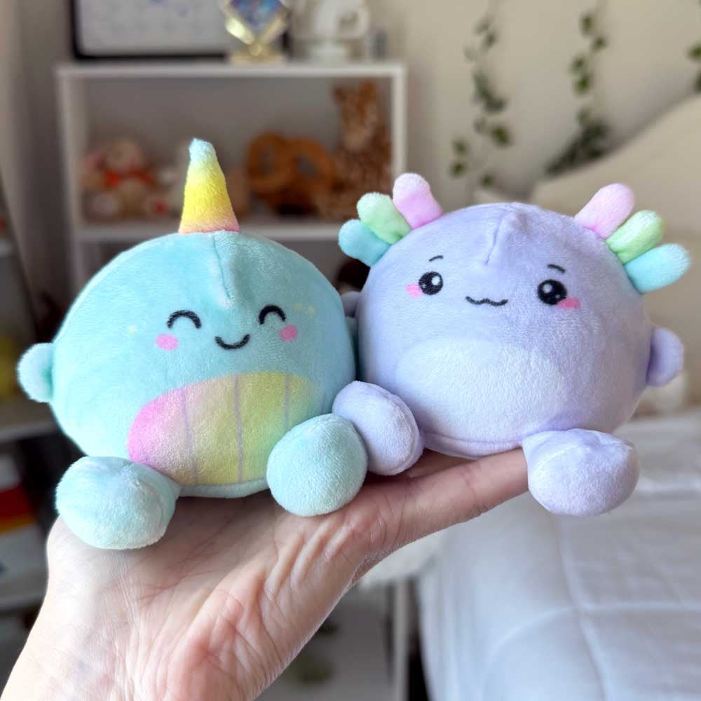 Angie the Axolotl Squishy Plush – Super Duper Sugar Squisher - Trending Sensory Fidget Toy for Kids, Tweens, Teens & Collectors / Top Trenz Outlets