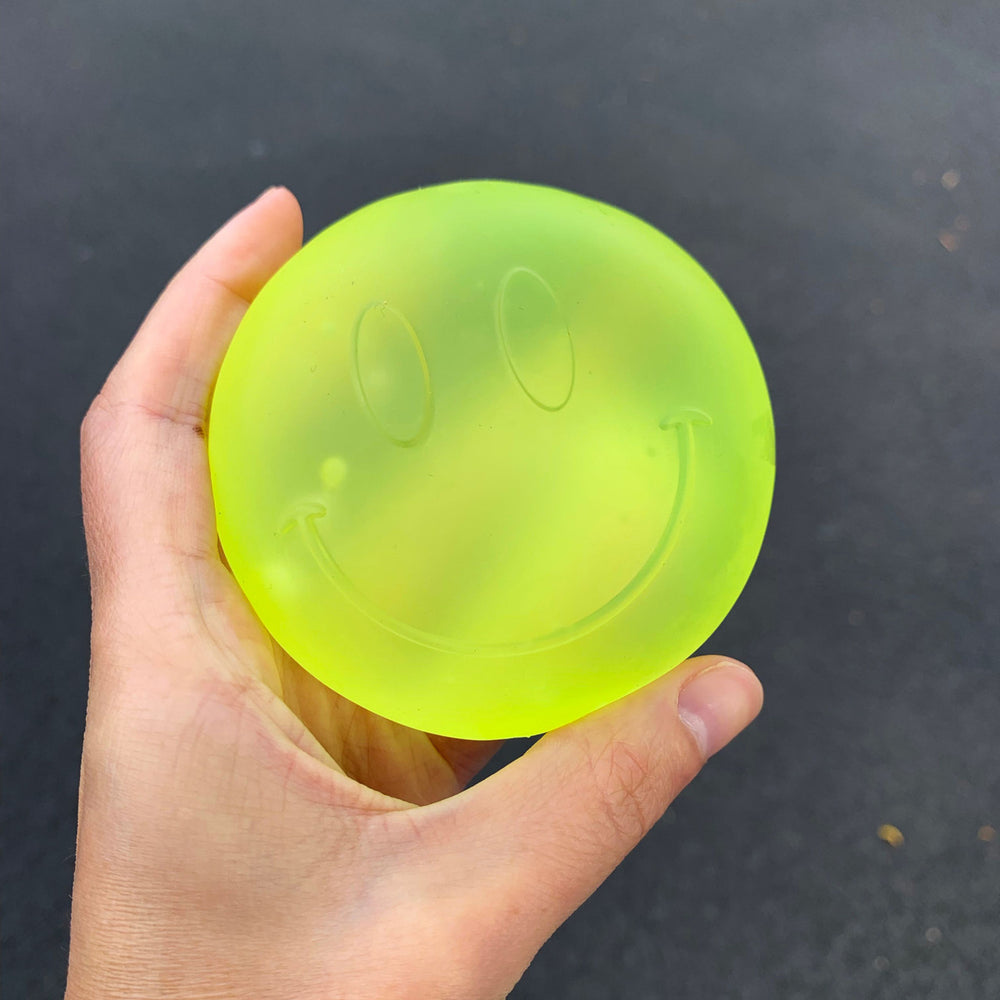 Happy Face Squishy Stress Ball Fidget Toy - Sugar Squisher / Top Trenz For Sale