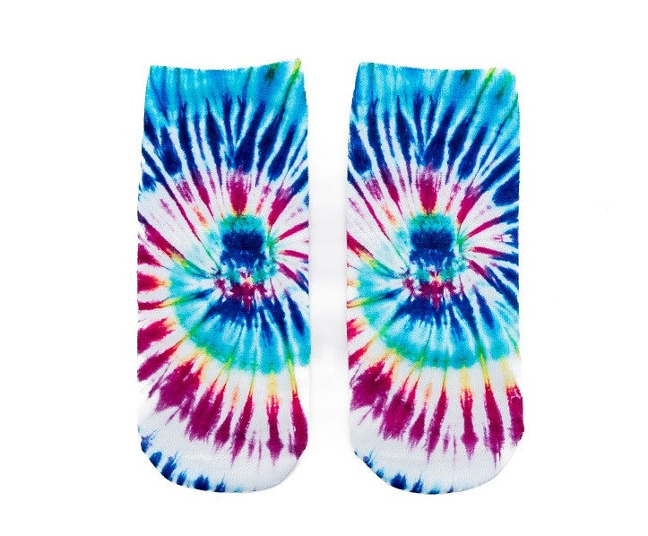 Tie dye fun ankle socks / Top Trenz Sale