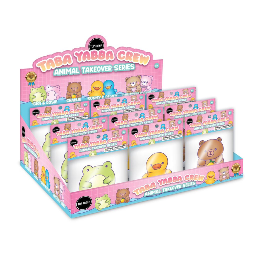 Taba Yabba Crew – Animal Takeover Series - Extra Sticky Animal Fidget Toys to Squish & Collect / Top Trenz US