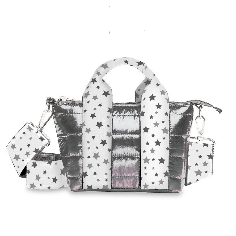Best Gunmetal Puffer Tiny Tote For Kids And Tweens / Top Trenz Discount