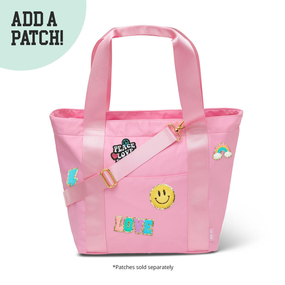 Pink Classic Nylon Tote Bag For Kids And Tweens / Top Trenz US