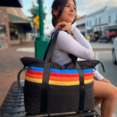 Printed Puffer Tote Weekender Bag For Kids And Tweens / Top Trenz US