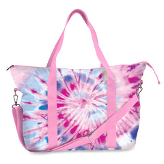 Tie Dye Purple Canvas Tote Bag For Kids And Tweens / Top Trenz Sale